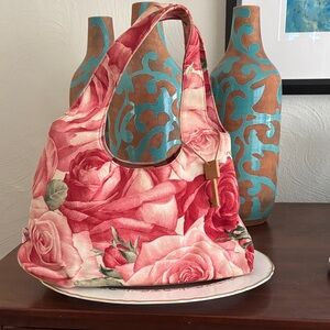Fossil Pink Floral Shoulder Bag